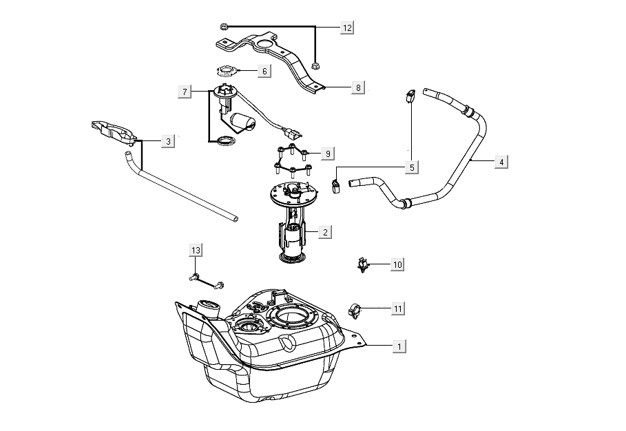 Kymco Like zbiornik benzyny z 2018