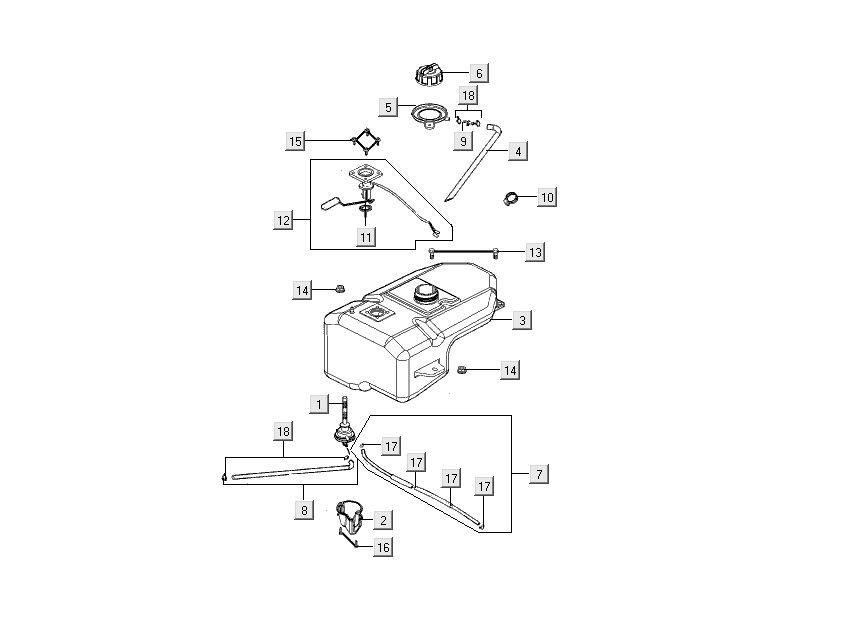 zbiornik benzyny Kymco People S 4-suwowy diament czarny
