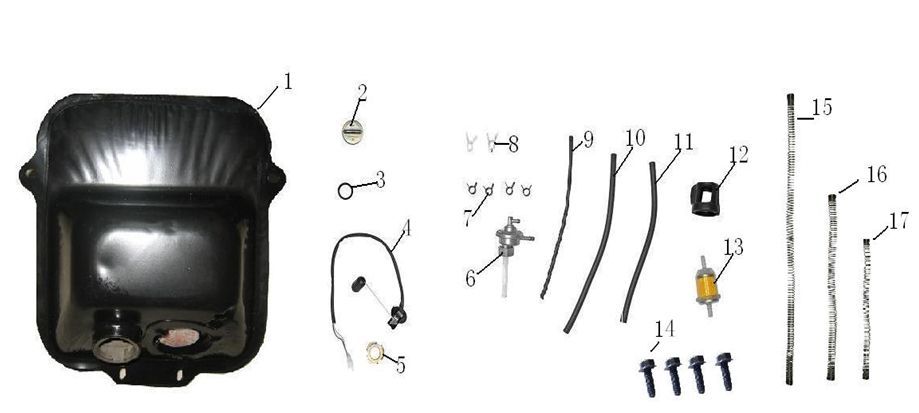 Zbiornik paliwa Lintex HT50QT-39 4-suwowy