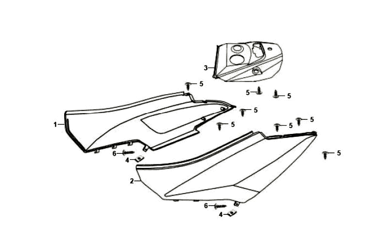 Poszycie Sym Orbit (BK00C) czarny