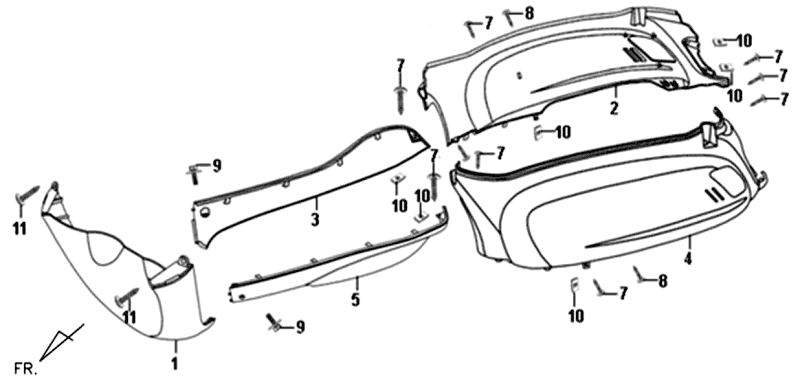 Poszycie Sym Skrzypce II (BU295S) niebieski