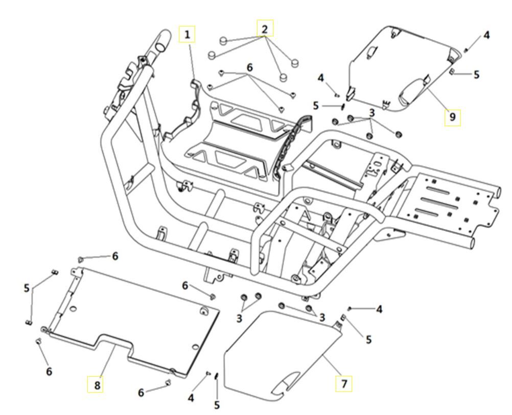Środkowe poszycie - Goccia GEV2000
