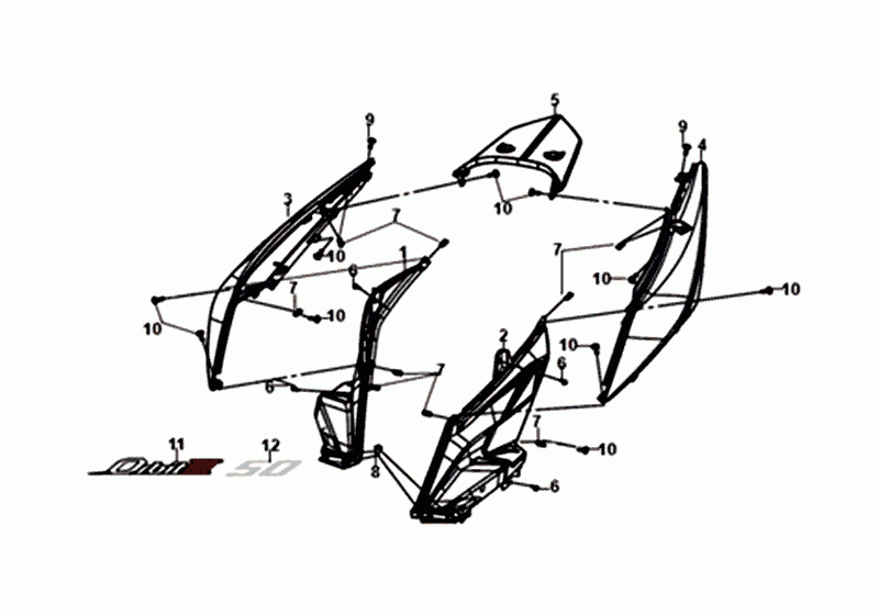POSZYCIE Sym Orbit III Czerwone