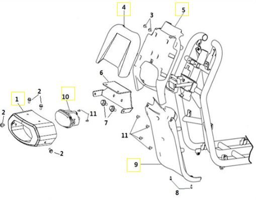 Goccia GEV2000 przednia poszycie