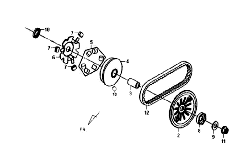 Kołnierz ruchomy V String Sym Fiddle II (BK-7C) Żelazko szary