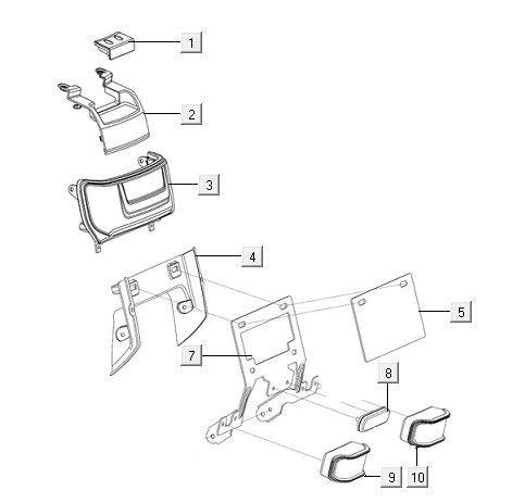 Lampa tylna połysk czarna Niu N1S