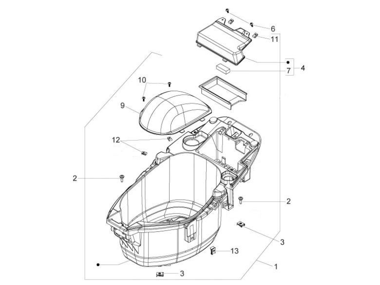 Buddybin Piaggio Zip 2000 4-suwowy AC