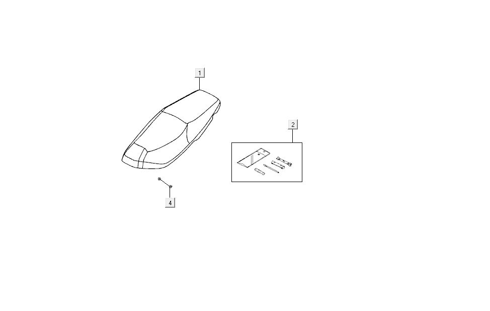 Buddyseat Kymco Super 8 4-suwowy (2007-2009) pomarańczowy