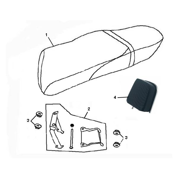 Buddyseat Santini Firenze 4-suwowy