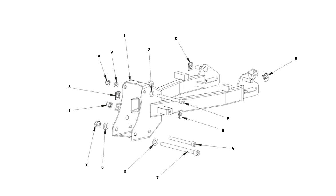 Tylny widelec Bye-Bike-Bye Bike Achtervork
