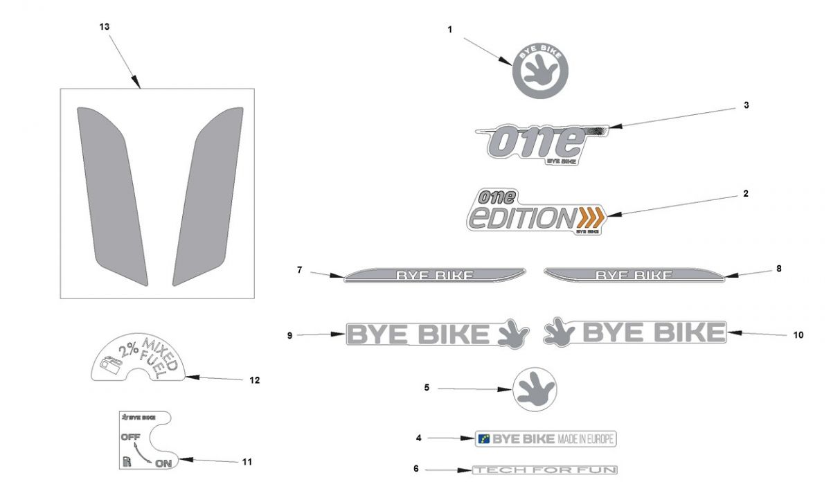 Bye-Bike Naklejki 