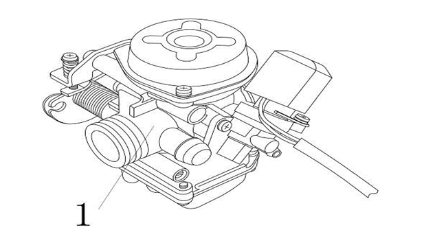 Gaźnik China Ape50 brązowy