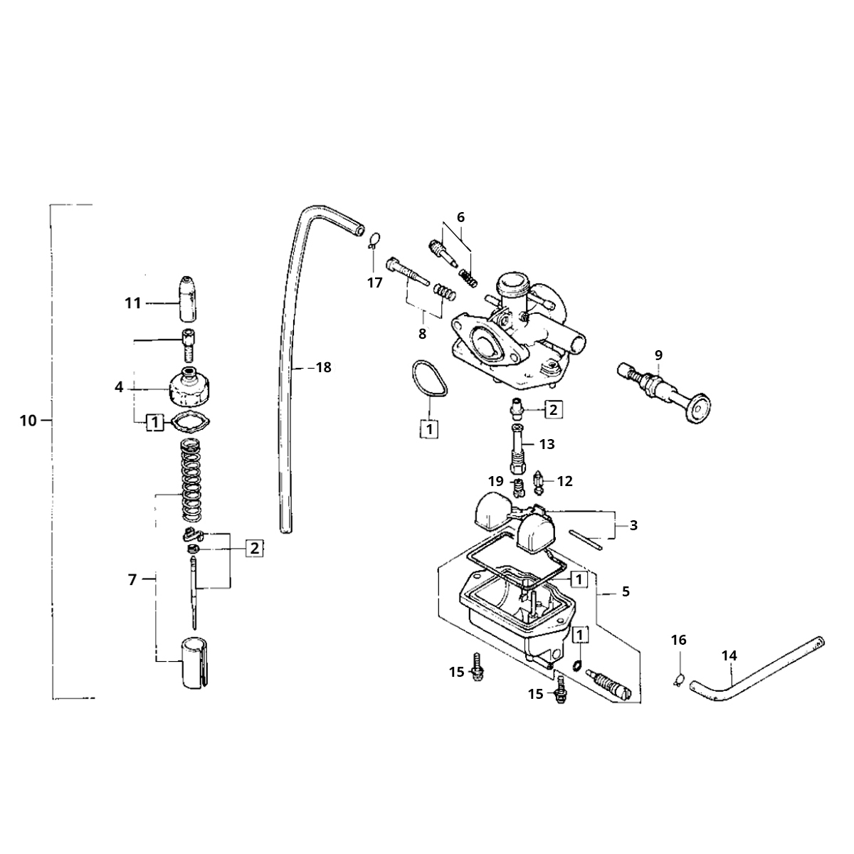 Honda MB/MT/MTX 80 gaźnik