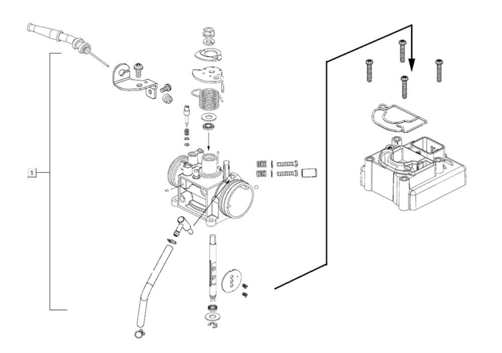 Gaźnik Kymco Agility City 16 200i
