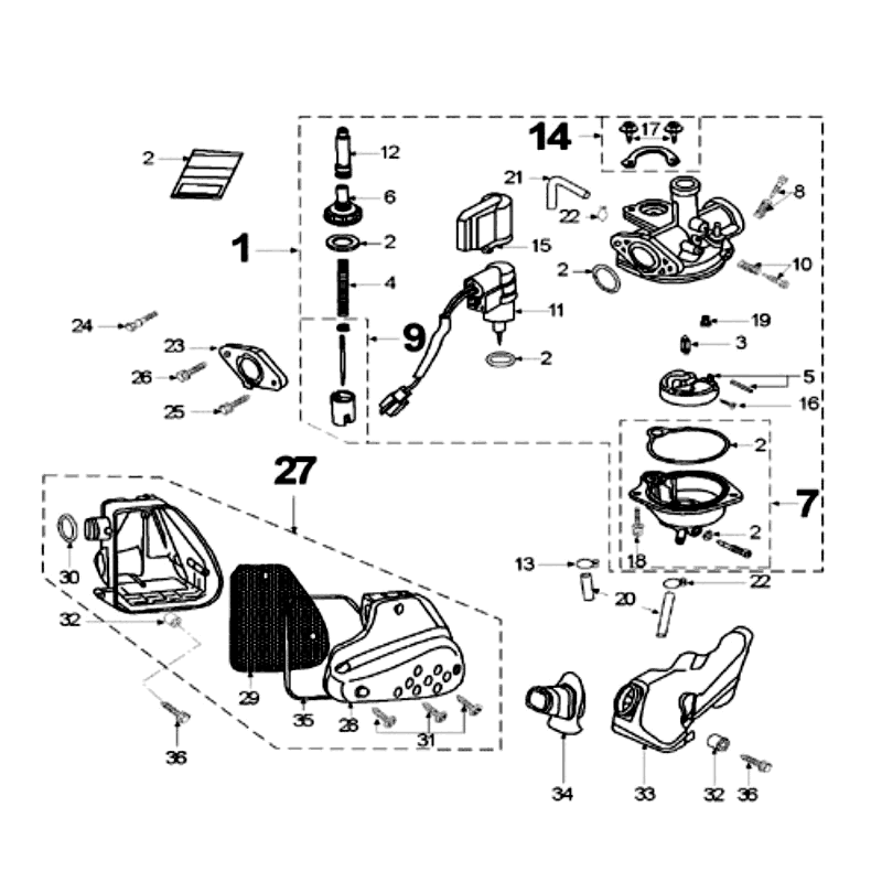 Gaźnik Peugeot Speedfight 2 AC Czarny