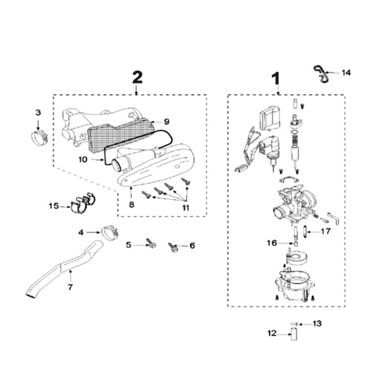 Gaźnik Peugeot Speedfight 3 LC czerwony