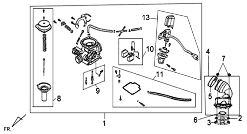 Gaźnik Sym Tonik (WH8018P) biały