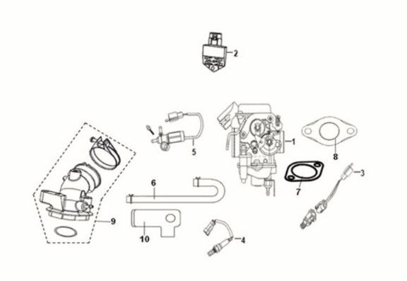 Carburetor Sym Crox 50 E5
