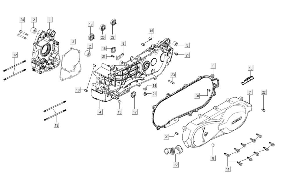 Części Carter Kymco Agility City 16 200i