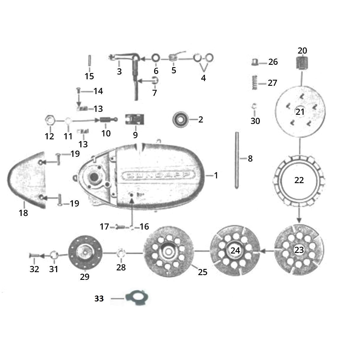 Części zamienne Zundapp GTS 50 517-40L5