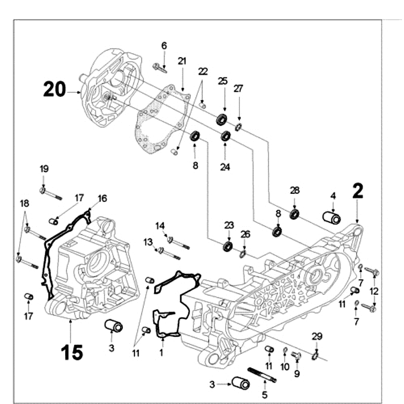 Carter Peugeot New Vivacity 4-suwowy niebieski