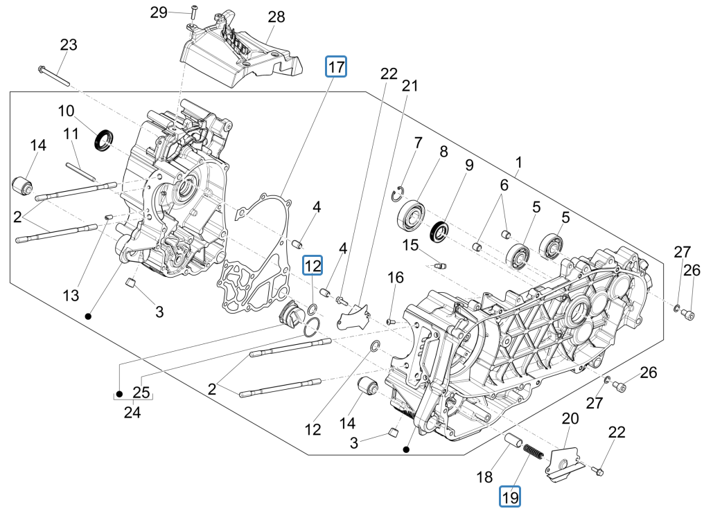Carter Piaggio Medley 150 IE ABS Euro 4 2016-2020