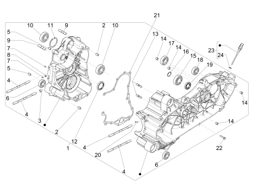 Carter Piaggio MP3 500 LT Sport 2014-2016