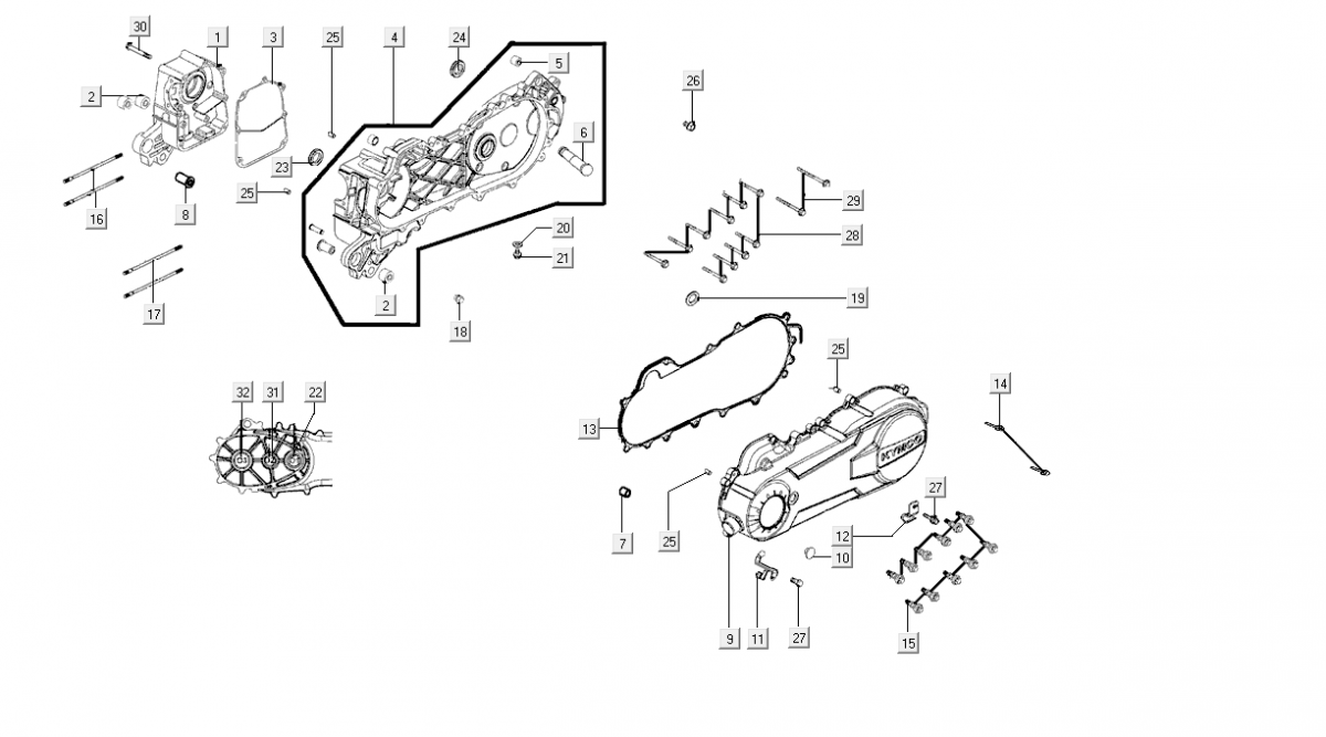 Carter Kymco Super8 Ulica 50i E4 Mat Czarny