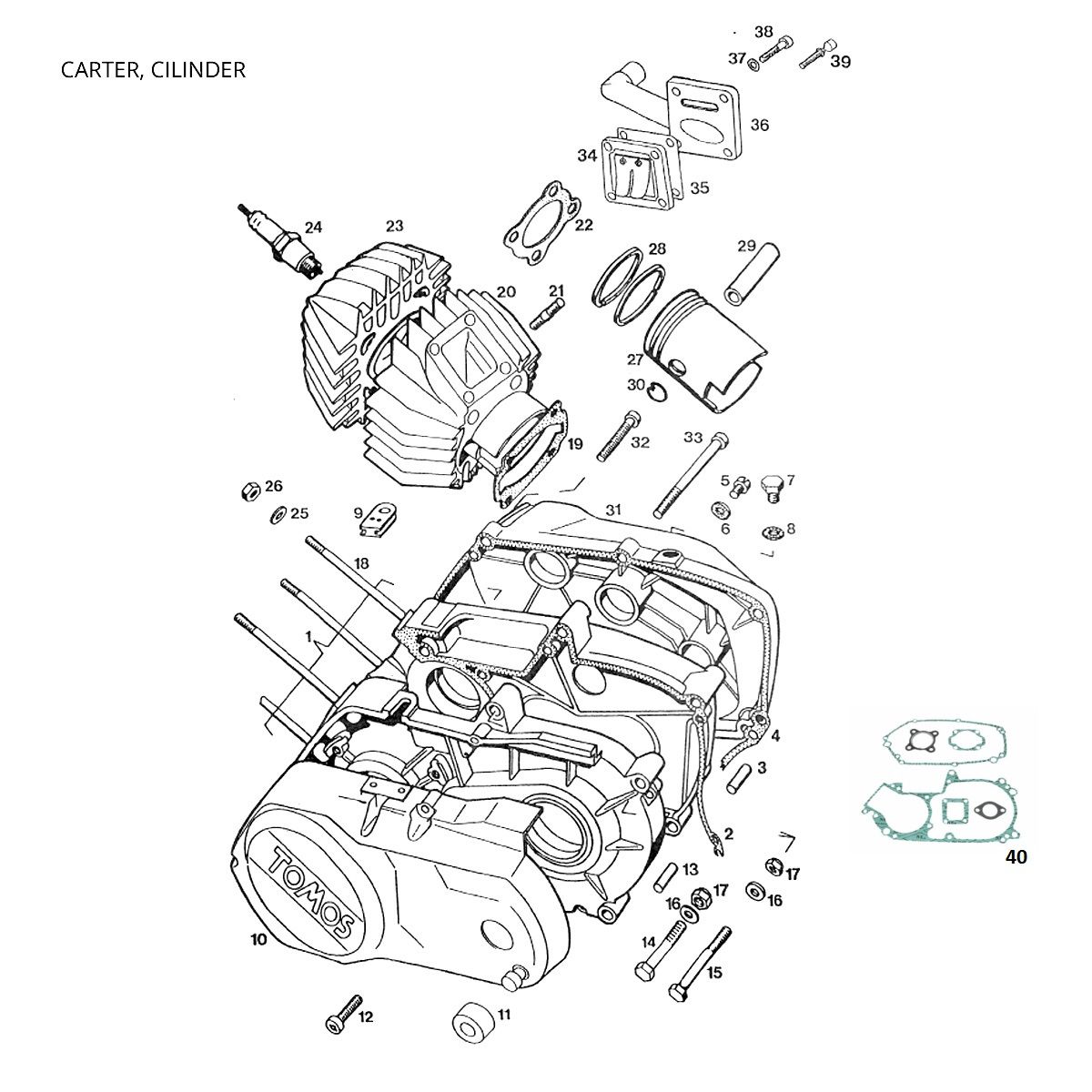 Carter Tomos STANDARD QUADRO LUXE 1996-1997