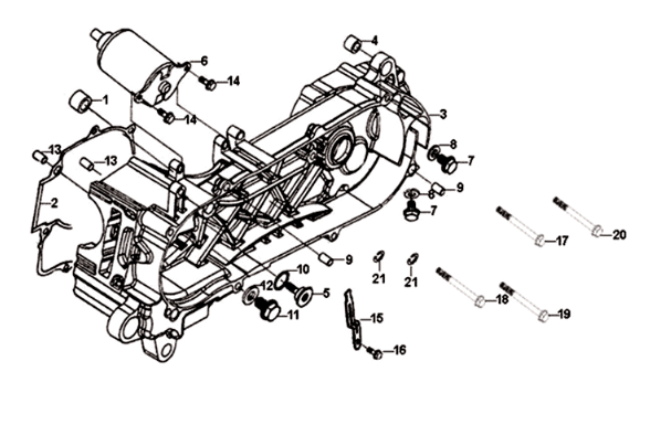 Carterdeksel links 2 Sym Orbit III 125I E4