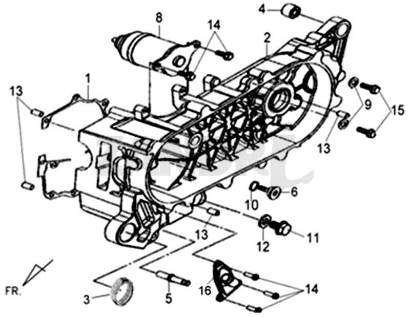 Pokrywa miski olejowej Sym Orbit II (WH8018P) biała