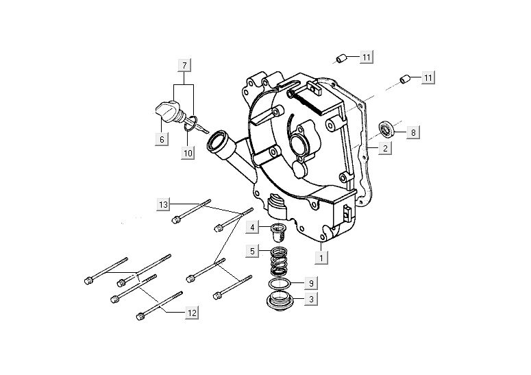 Miska olejowa Kymco Agility 10' 4-suwowy srebrna