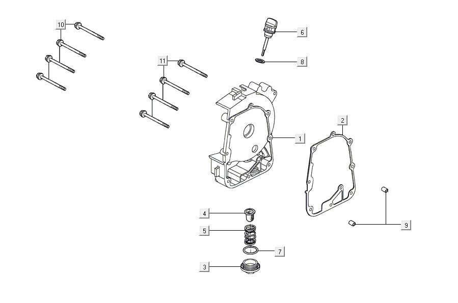 Miska olejowa Kymco Agility 16'+ 4t matowy metaliczny srebrny