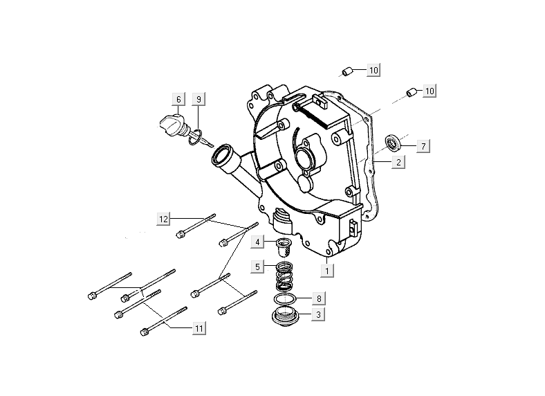 Skrzynia korbowa Kymco Agility Delivery 4-suwowa euro4 czarna
