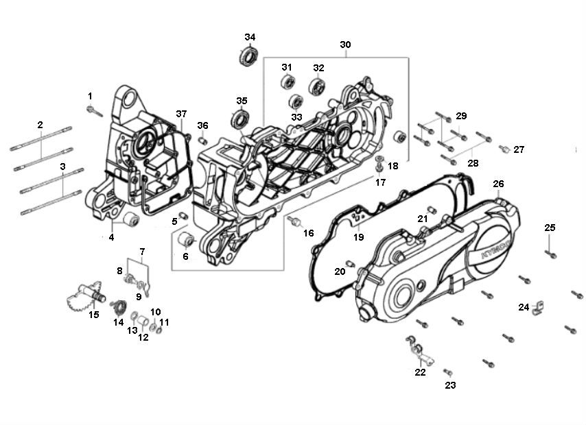 Silnik Half Rover Fs3 4-suwowy