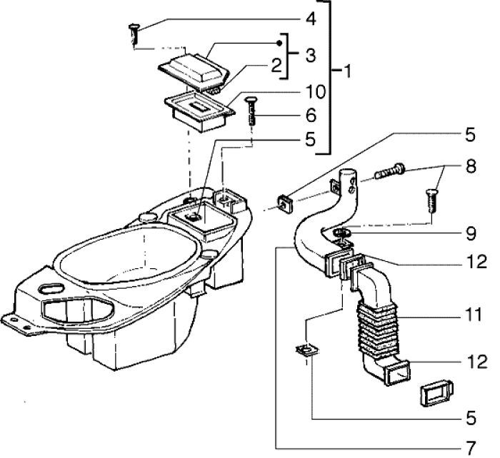 Buddybak Piaggio Liberty 4-suwowy do 2005