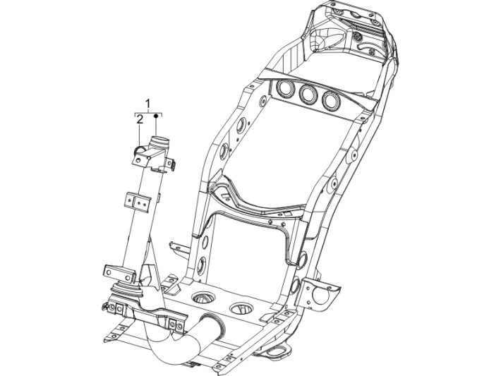 Podwozie Piaggio Zip 50 SP 2006-2013