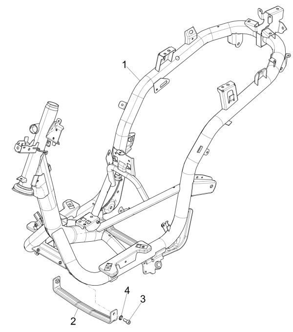 Podwozie Piaggio Medley 150 4T IE ABS E4 2016-2020 (EMEA)