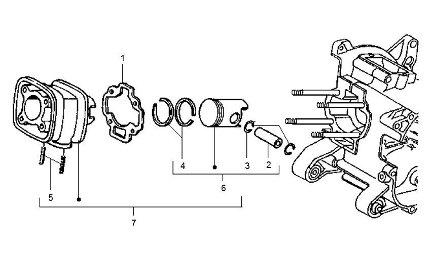Cylinder Gilera Runner 98-2005 2-suwowy