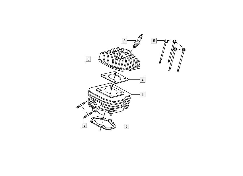 Cylinder Kymco DJ 2-suwowy Czarny