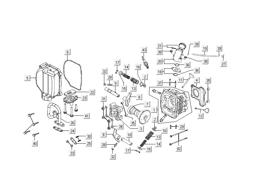 Cylinder Kymco Like 4-suwowy tecno srebrny jak T T 2015