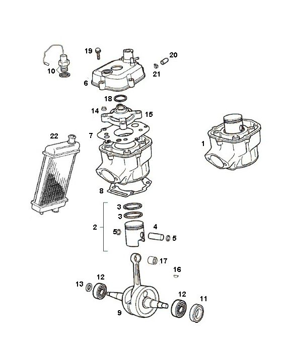 Cylinder SENDA R X-TREME 2007 E2 3ED