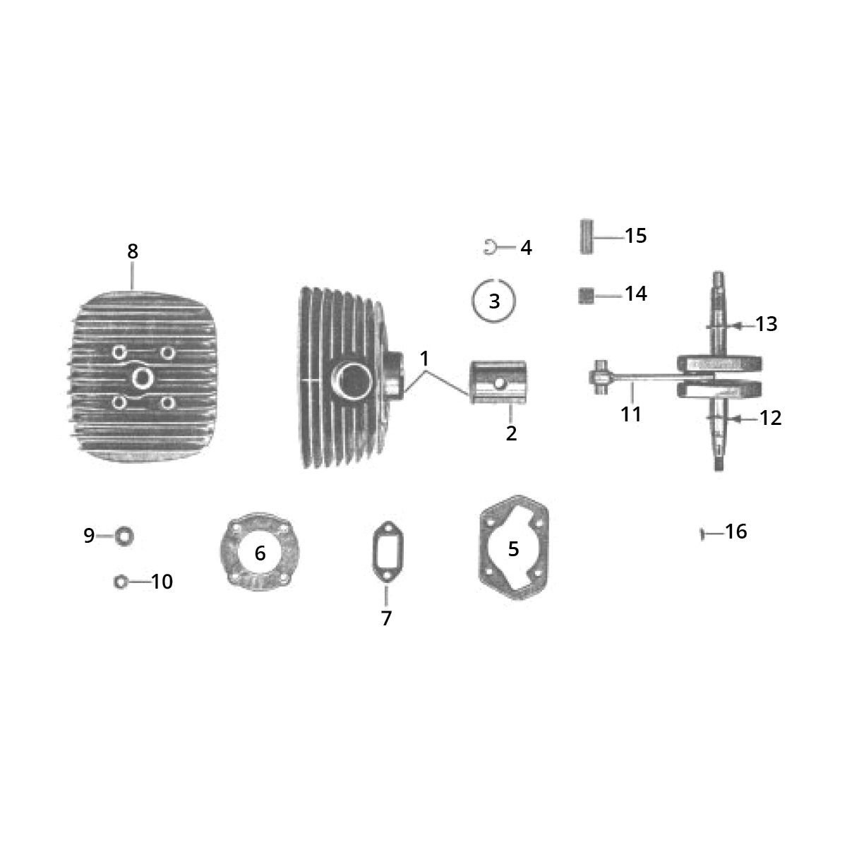 Silnik Zundapp GTS 50 517-40L5