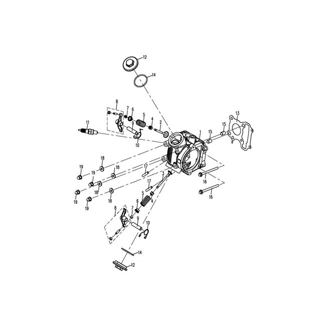 Głowica cylindrów 3B3 50cc (Euro 4; po 2018 r.)