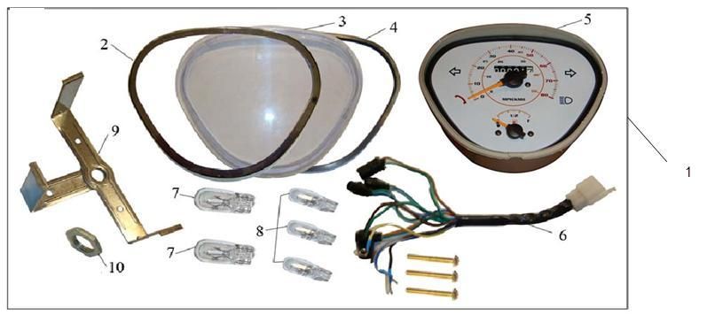 Licznik kokpitowy AGM LX biały