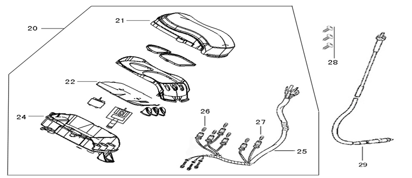 Kokpit-Teller AGM Star50 kremowy szary