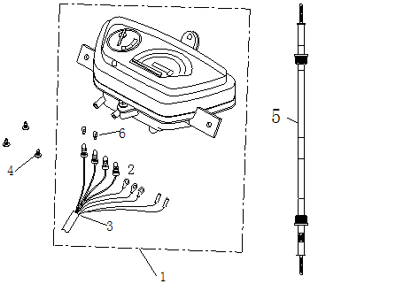 Kokpit-Teller Chiny Ape50 biały