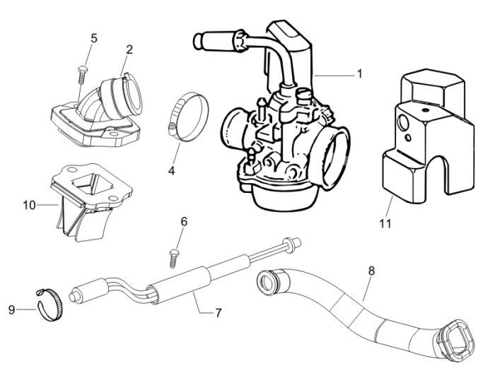 Piaggio Fly 2-suwowe połączenie zasilające