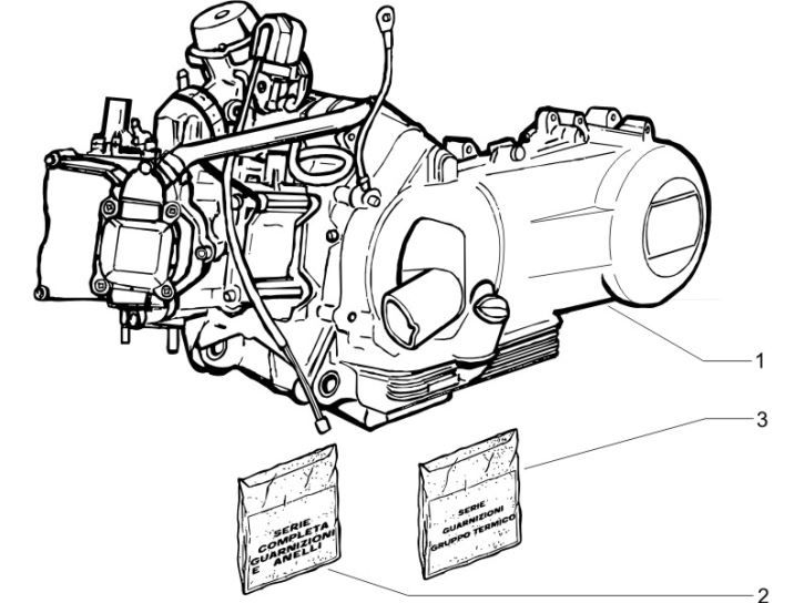 Silnik kompletny Gilera Runner 200cc VXR 4-suwowy 2006