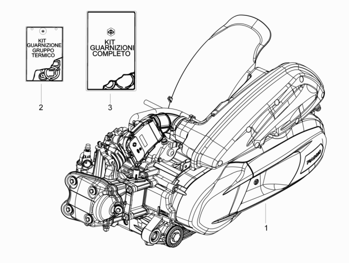 Silnik kompletny Piaggio Beverly 350 E3 Sport Touring 2013-2014